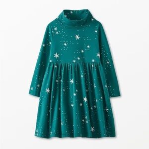 Long Sleeve Turtleneck Sparkle Skater Dress